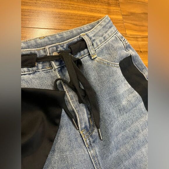 Micas womens black bow Jeans size S NWT - Picture 6 of 12